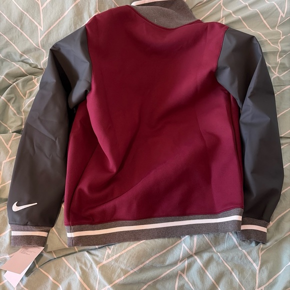 Nike $230 Football Maroon Varsity Letterman Jacket DJ5971-669 Men’s Size: S - Picture 5 of 5